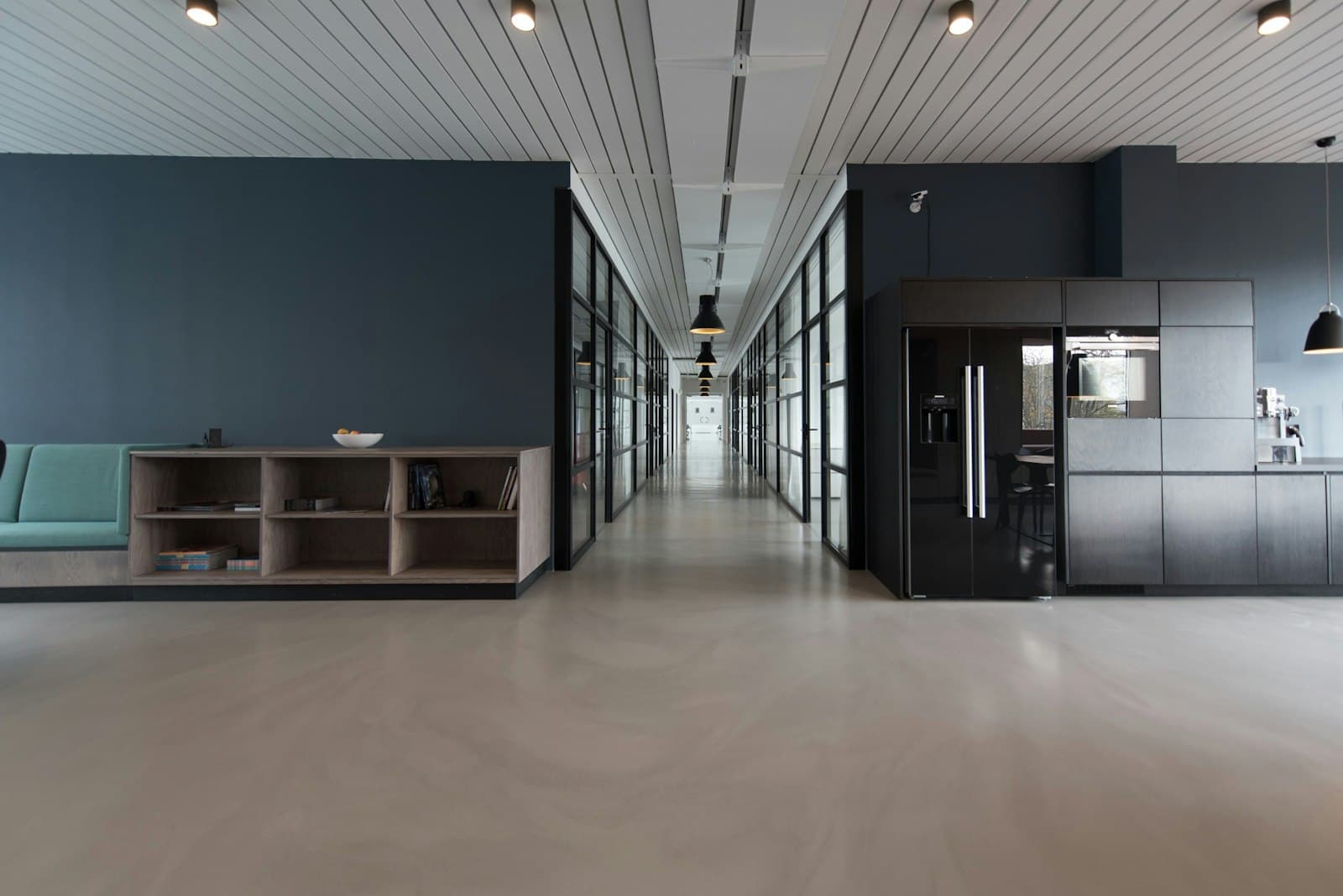 Corporate office interior used for month-end close and reporting